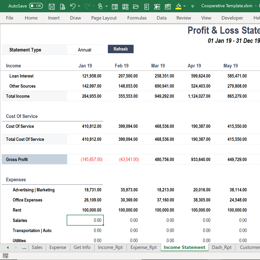 DesignVAT Excel Inventory Tracking Spreadsheet